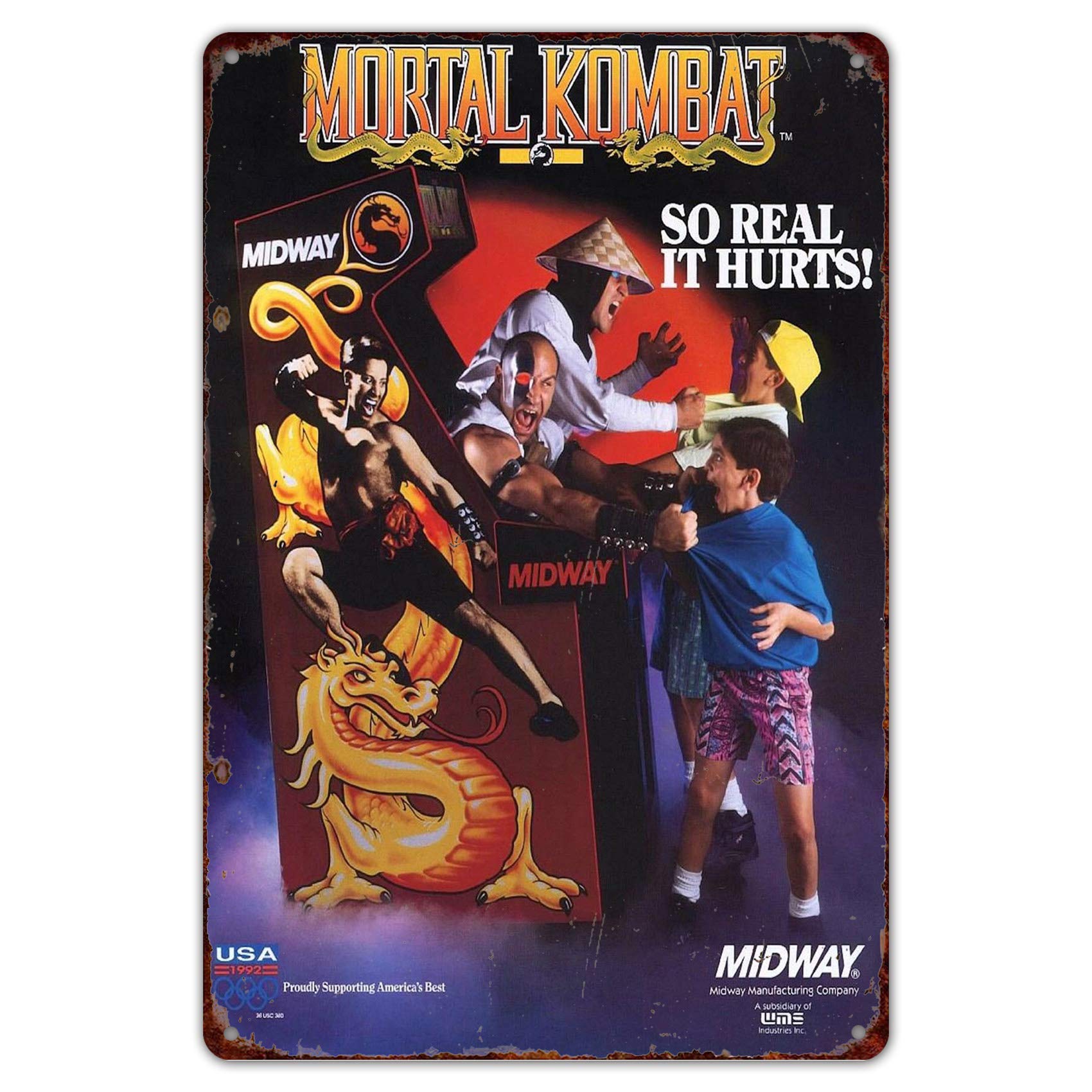Arcade X - Placa de Metal Vintage 8
