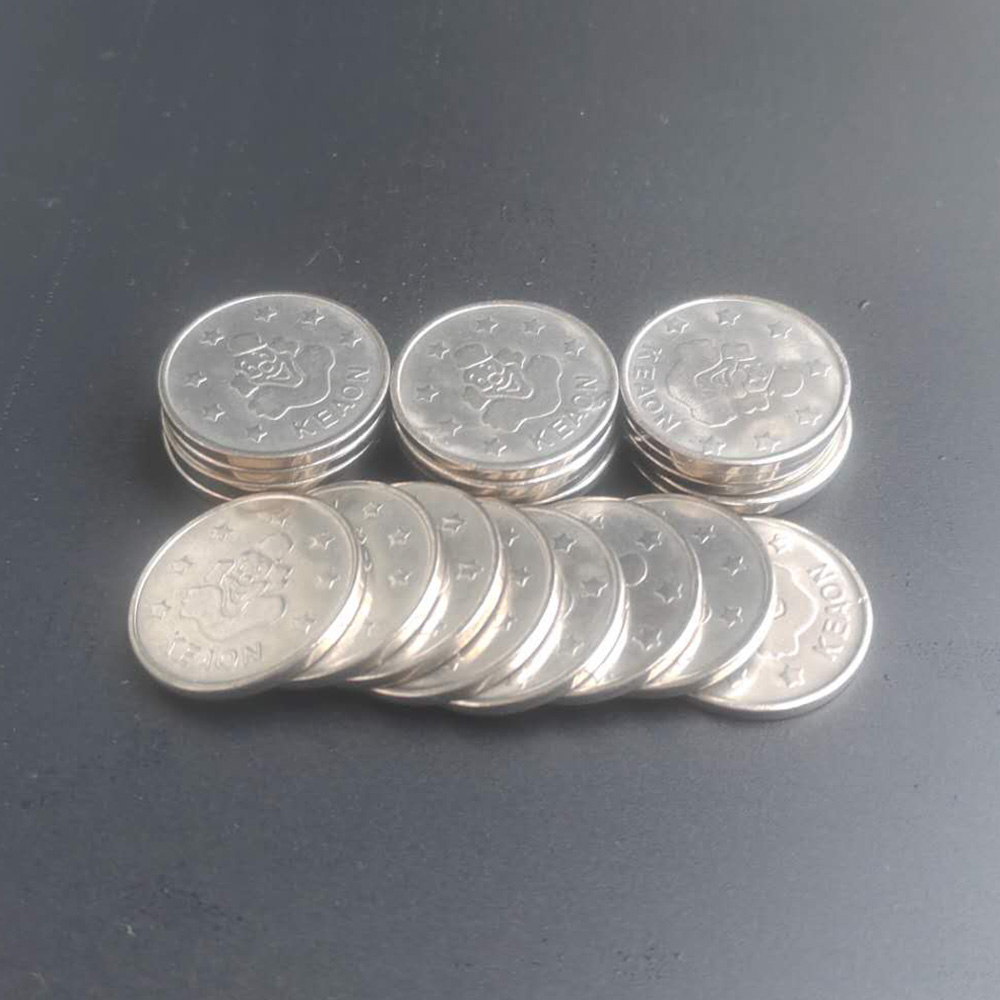 Coin Pusher Machine - 1000 peças de Fichas de Aço