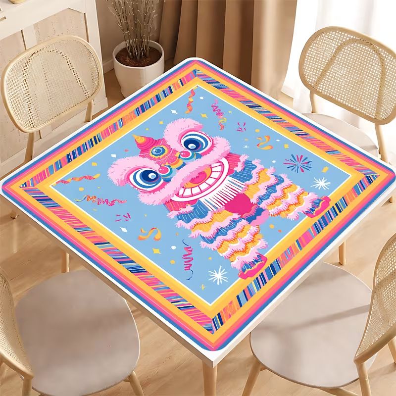 Dance Pad Machine - Tapete de Mahjong de Veludo Cristal