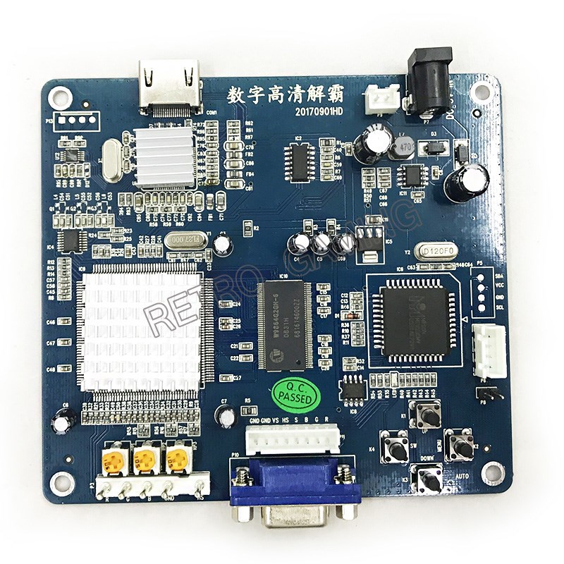 Coin Pusher Machine - Conversor CGA para HDMI, Placa de