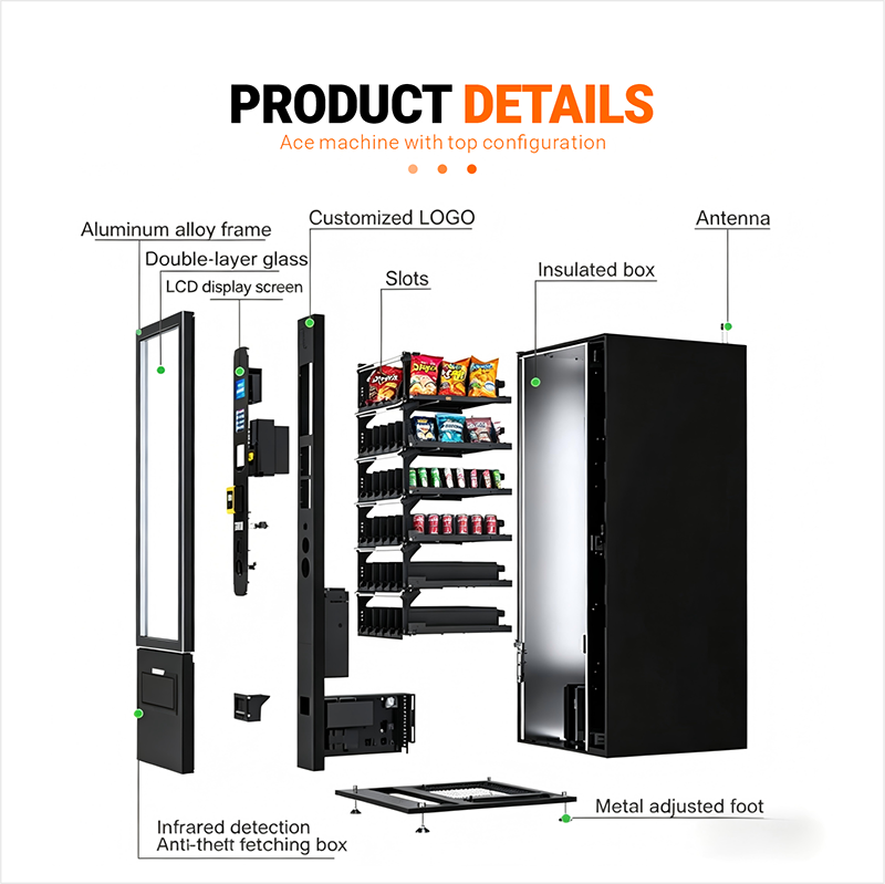 Máquina de Venda Automática co - Commercial Vending Machine avaliação e preço