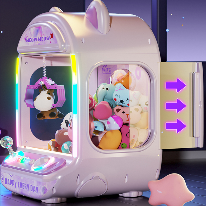 Diy roxo máquina de boneca aut - Coin Pusher Machine avaliação e preço