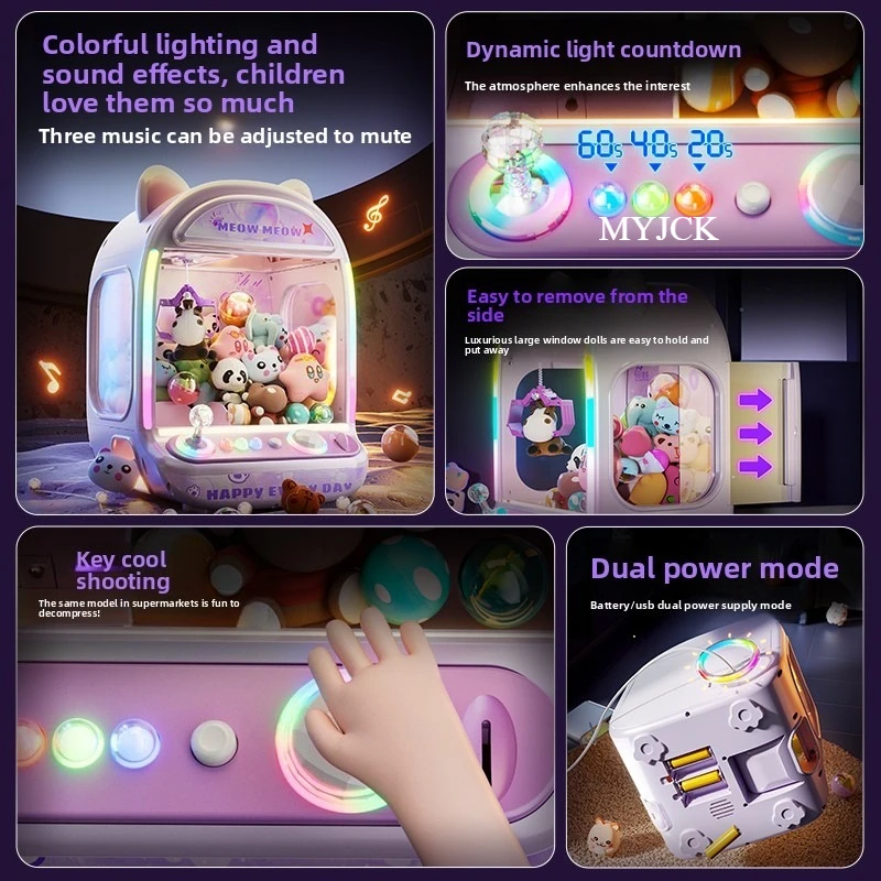 Diy roxo máquina de boneca aut - Coin Pusher Machine avaliação e preço