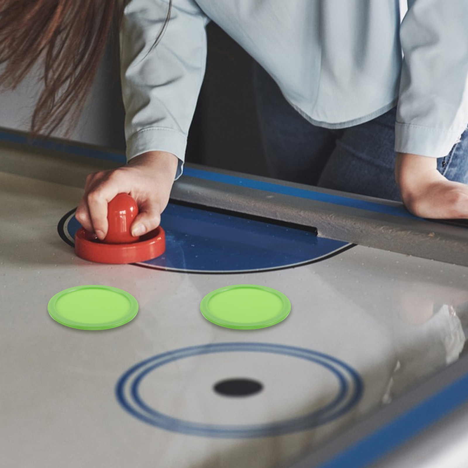 16 discos de plástico para hóq - Air Hockey Table avaliação e preço